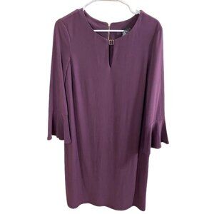 Frank Lyman Design Plum Long Sleeve Dress‎ size 4